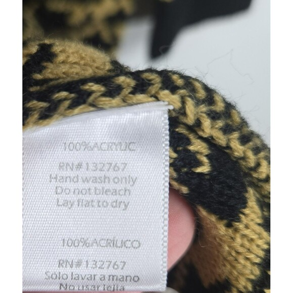 Baciano by Bacci Women's Size Large Black Yellow Duster Cardigan Sweater - Picture 5 of 6